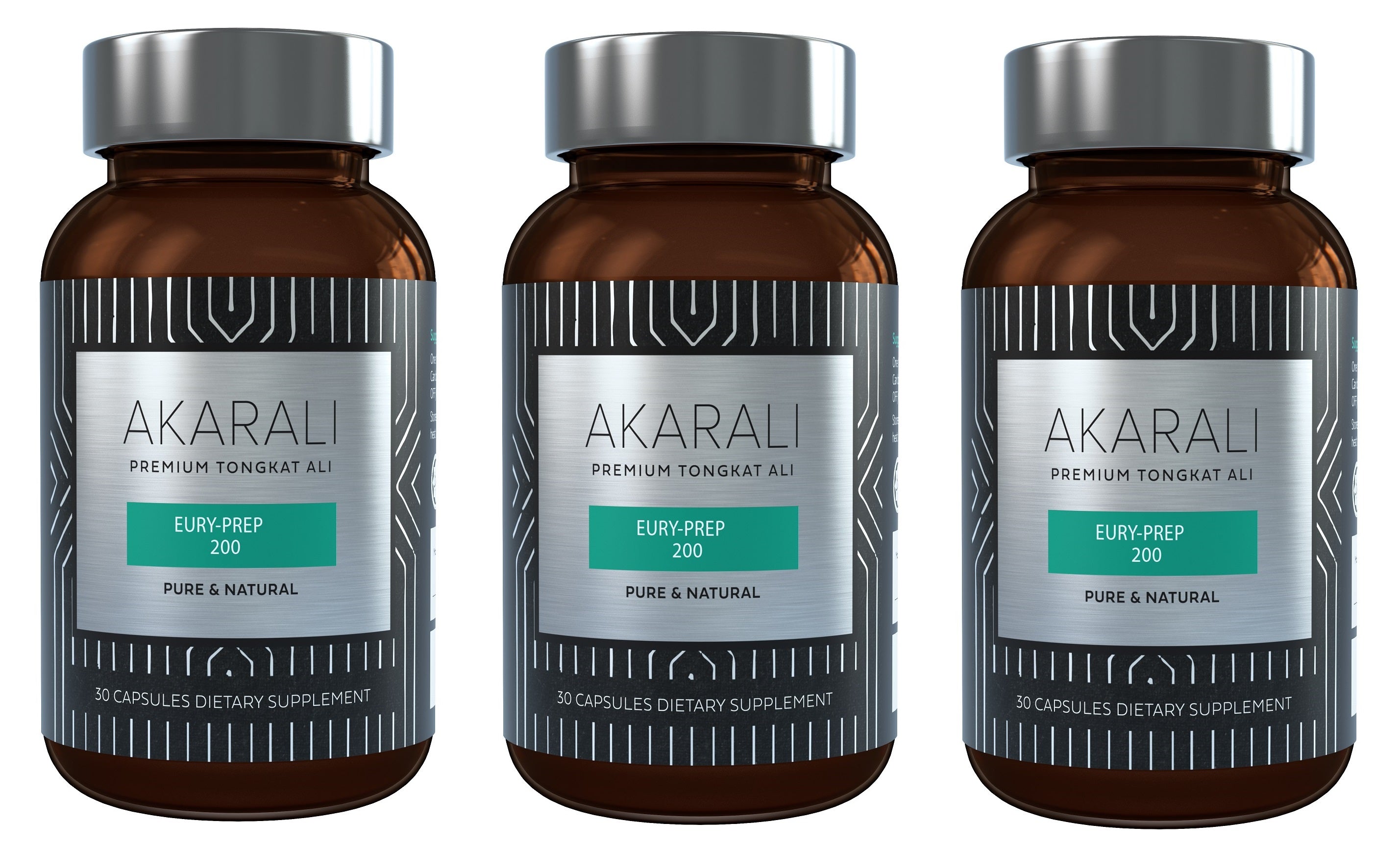 AKARALI Premium Tongkat Ali Extract (30 Capsules) (3 Bottles)